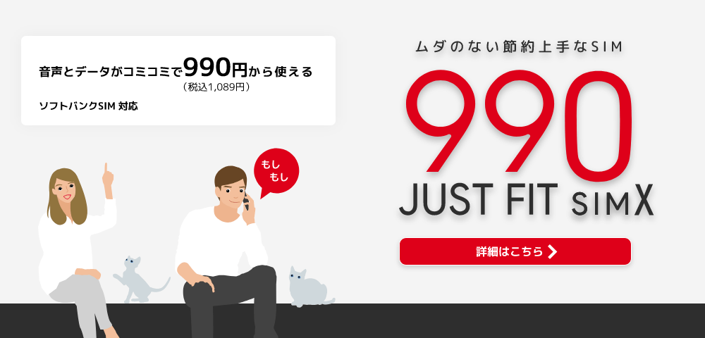 b-mobile S 990ジャストフィットSIM X