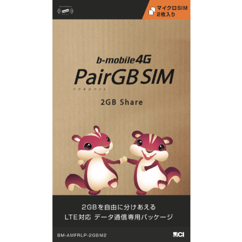 PairGB SIM (Amazon)パッケージ