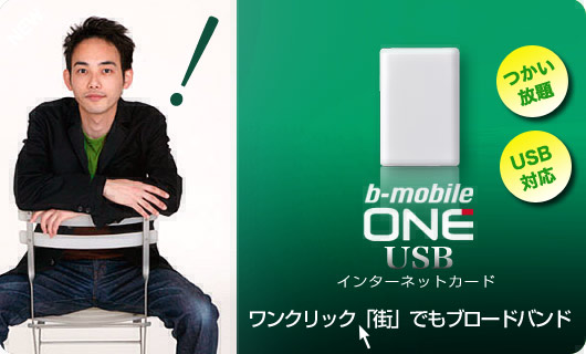 bモバイルONE USBインターネットカードトップイメージ